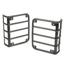 Tail Light Euro Guards Textured Black; 07-16 Jeep Wrangler JK