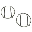 Headlight Euro Guards Textured Black; 07-16 Jeep Wrangler JK