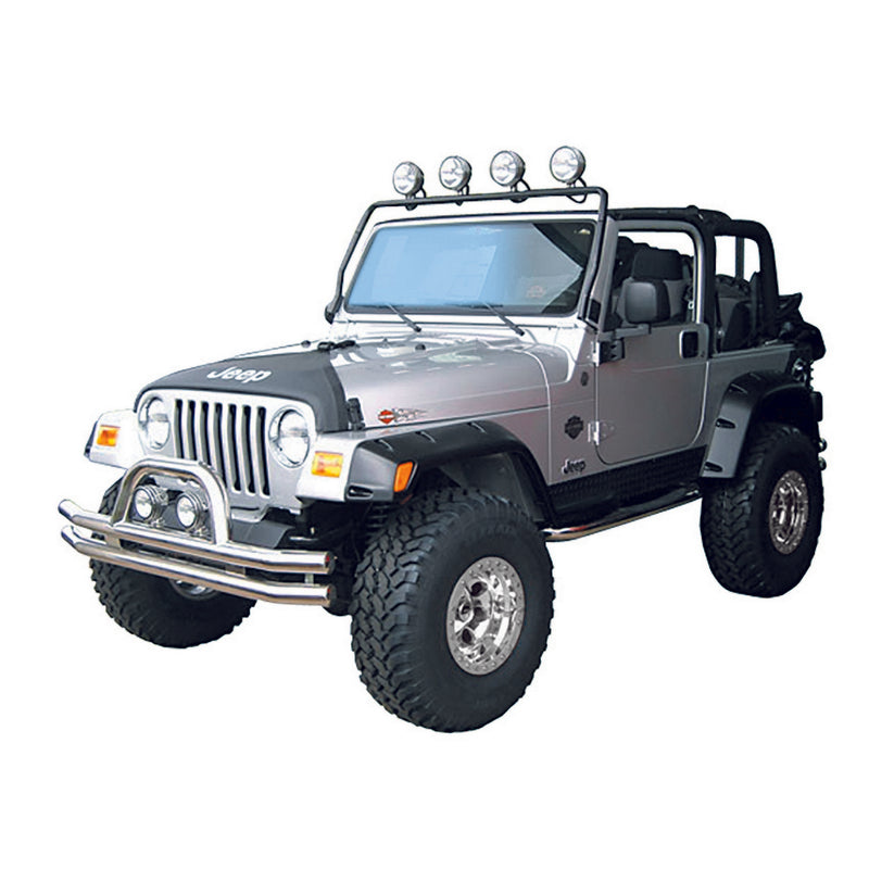 Full Frame Light Bar Black; 97-06 Jeep Wrangler TJ