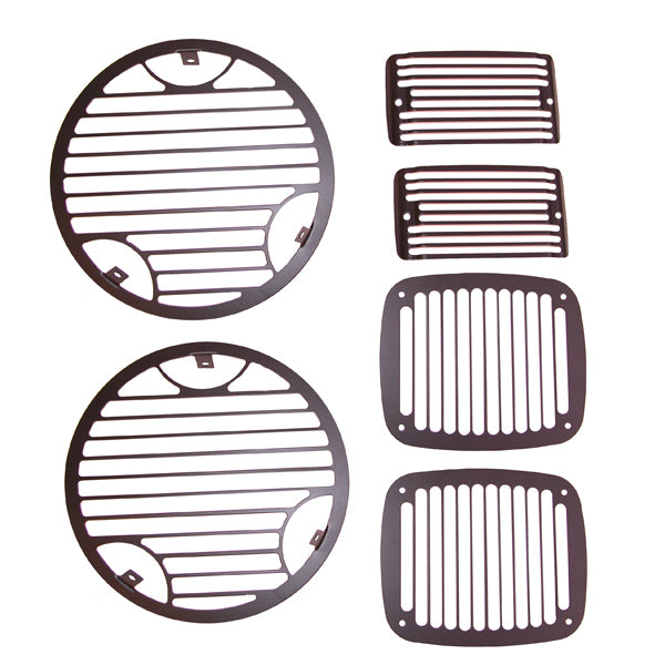Stone Guard Set Billet; 97-06 Jeep Wrangler TJ