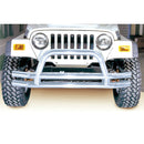 Double Tube Front Bumper 3 Inch Stainless Steel; 76-06 Jeep Models