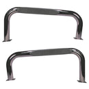 Round Tube Side Steps 3 Inch Stainless Steel; 76-83 Jeep CJ7