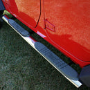 4 1/4 Inch Oval Side Steps Stainless Steel; 07-16 Jeep Wrangler JK