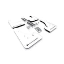 Rally Armor MF67-UR-WH/BLK 2019-2020 Toyota Corolla Hatchback White Mud Flap/Black Logo