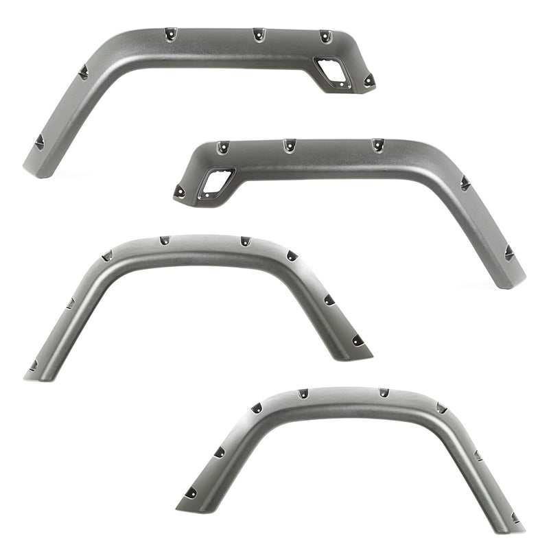 4-Piece Fender Flare Kit; 97-06 Jeep Wrangler TJ/LJ