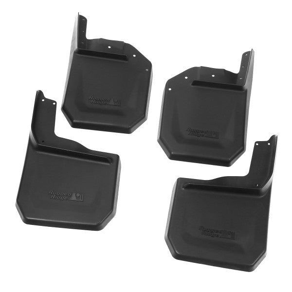 Splash Guard Kit 4 Piece Black; 07-16 Jeep Wrangler JK
