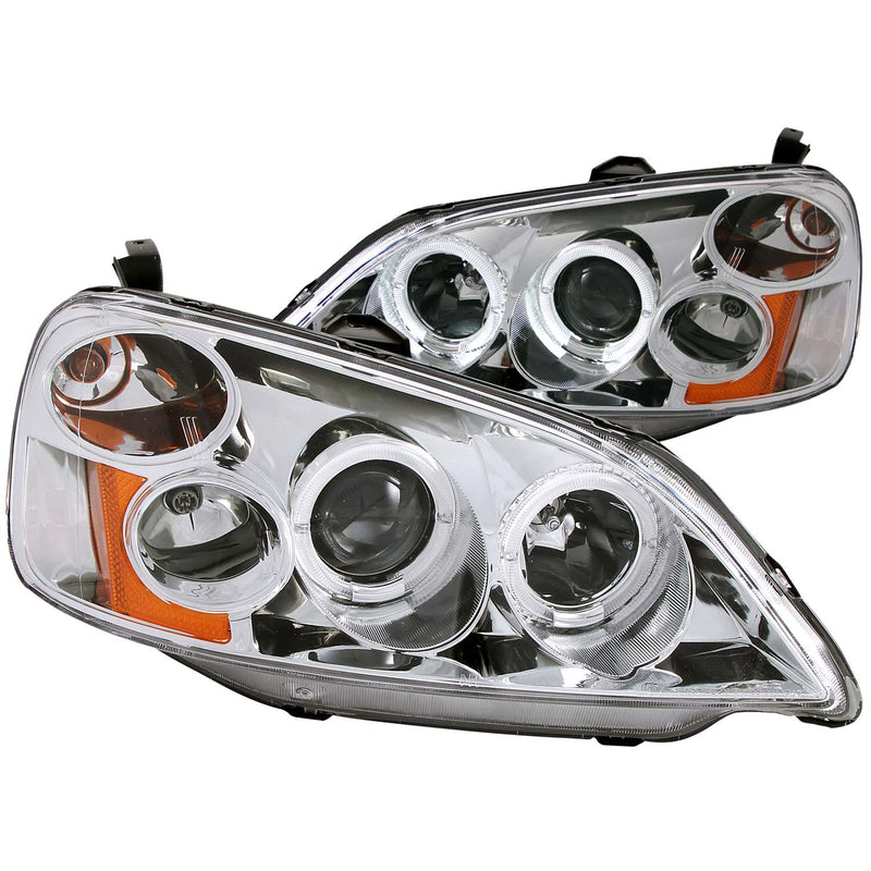 ANZO USA Projector Headlight Set w/Halo
