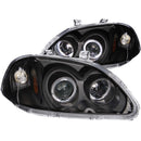 ANZO USA Projector Headlight Set w/Halo