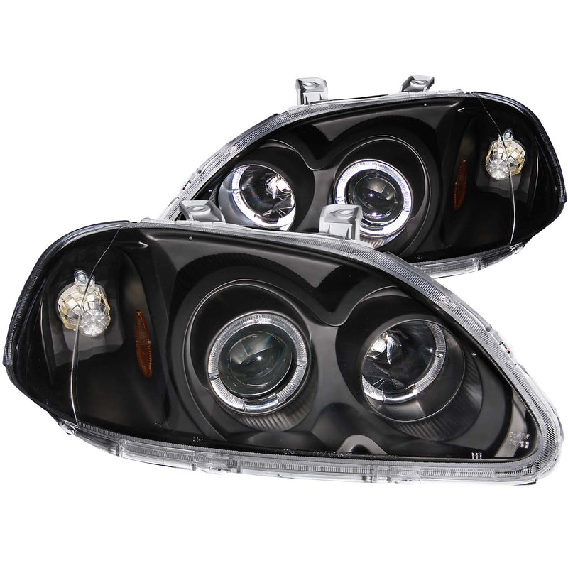 ANZO USA Projector Headlight Set w/Halo