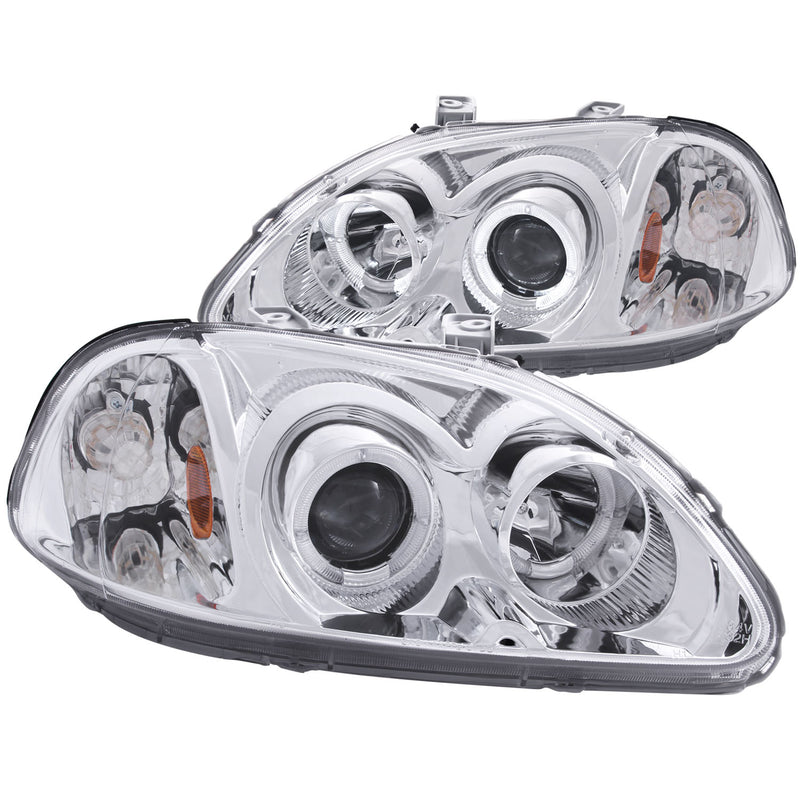 ANZO USA Projector Headlight Set w/Halo