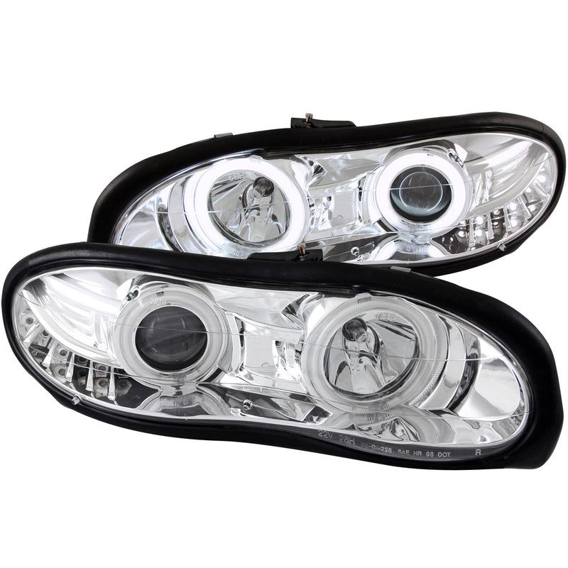 ANZO USA Projector Headlight Set w/Halo