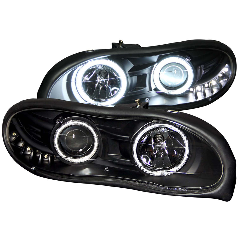 ANZO USA Projector Headlight Set w/Halo