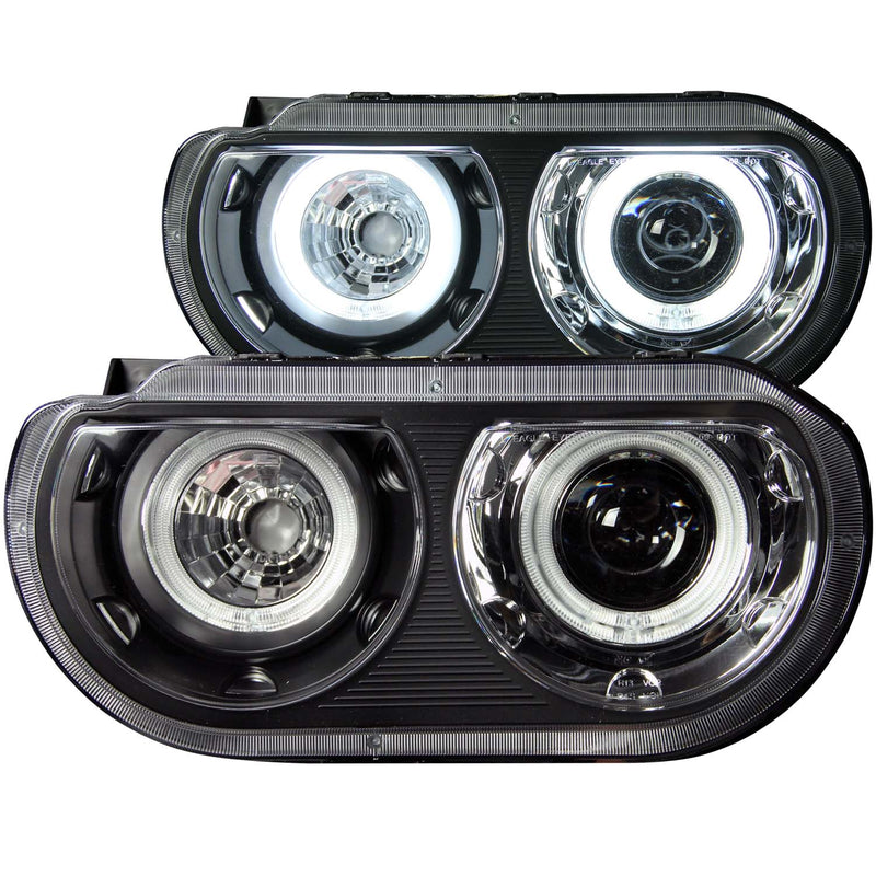 ANZO USA Projector Headlight Set w/Halo