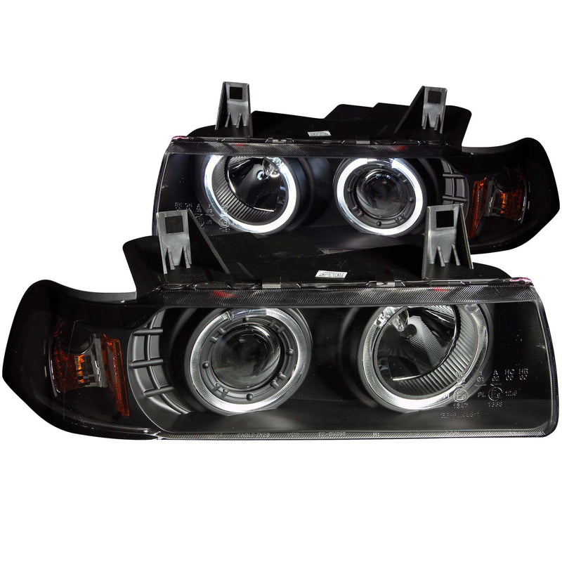 ANZO USA Projector Headlight Set w/Halo