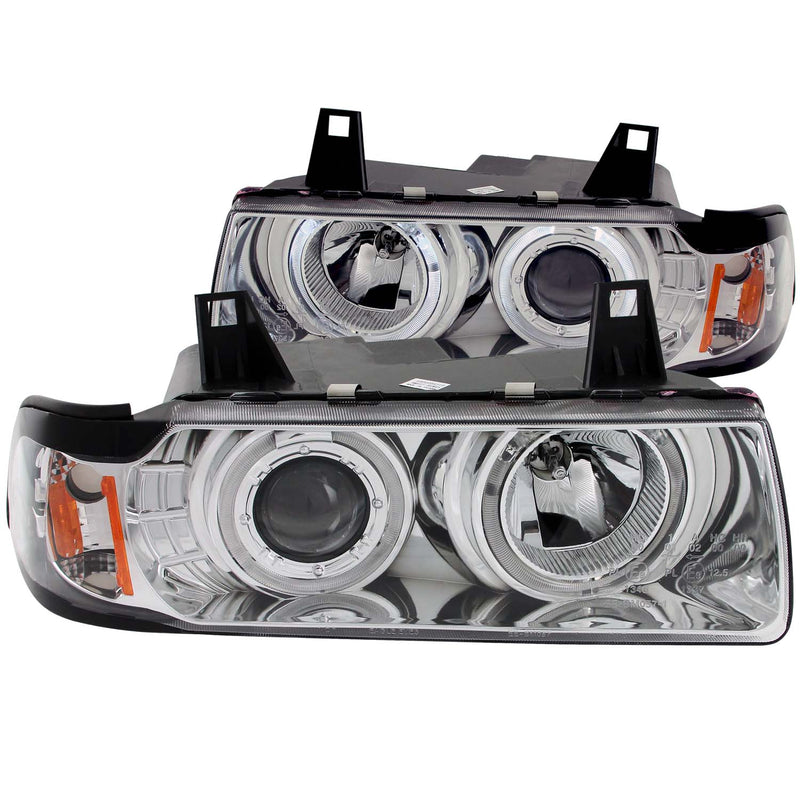 ANZO USA Projector Headlight Set w/Halo