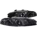ANZO USA Projector Headlight Set w/Halo