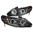 ANZO USA Projector Headlight Set w/Halo