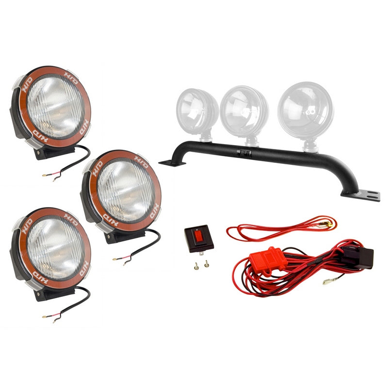 6 Inch Slim Front Bumper Light Bar Kit; 97-06 Jeep Wrangler TJ