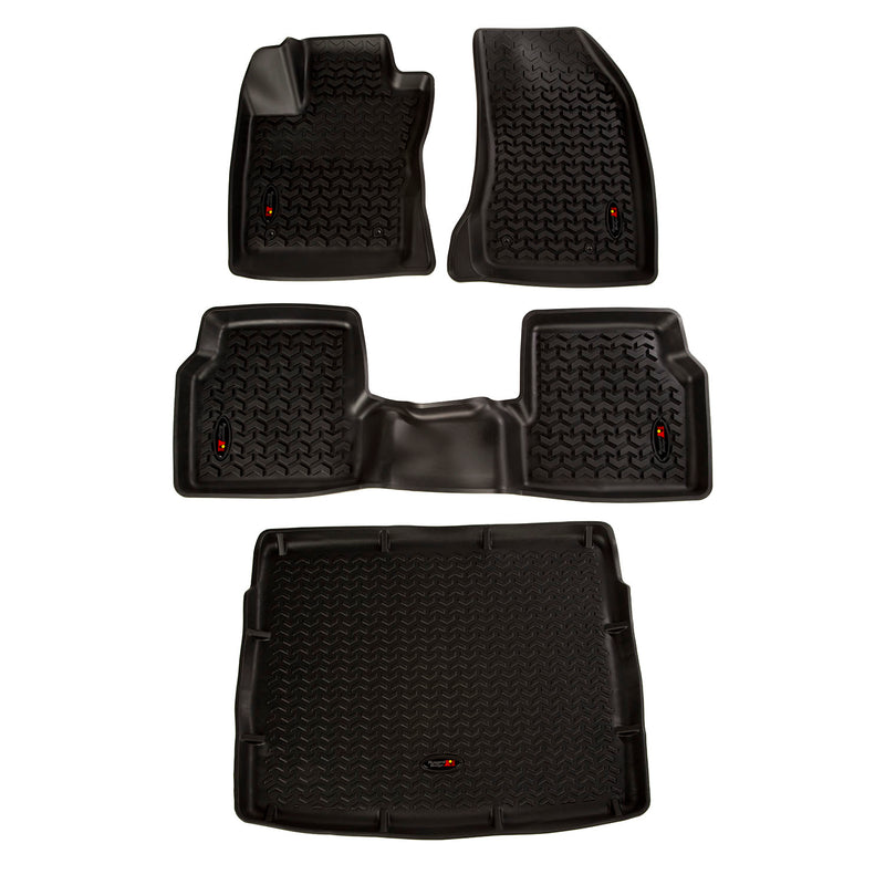 All Terrain Floor Liner Set Black; 18-19 Compass MP