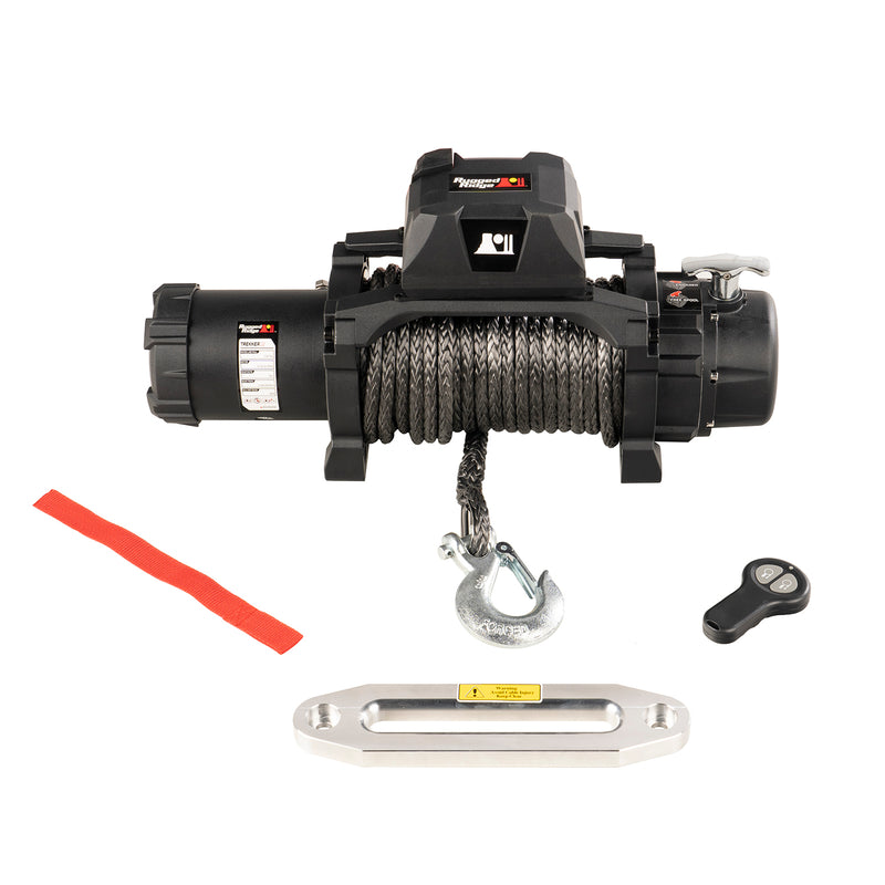 Trekker Winch 12500 LBS Synthetic Rope IP68 Waterproof Wireless