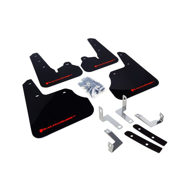 Rally Armor MF22-UR-BLK/RD - 2012-2016 Subaru Impreza Limited Premium Sport - Black Mud Flap/Red Logo