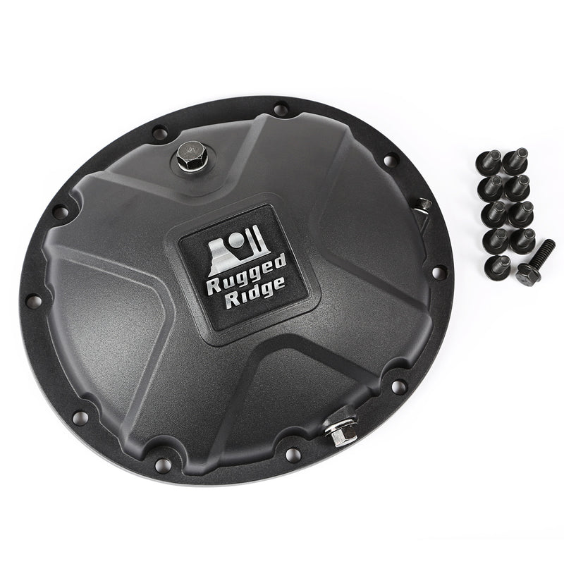 Boulder Aluminum Differential Cover Black for Dana 35; 84-06 Jeep