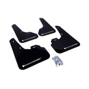Rally Armor MF17-UR-BLK/WH - 2010-2013 Mazda 3 I Mazdaspeed S - Black Mud Flap/White Logo