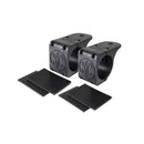 Bracket Set - Tube Clamp Light Mount - Rubber Adjustment Shims - 2.25" - 2.5"