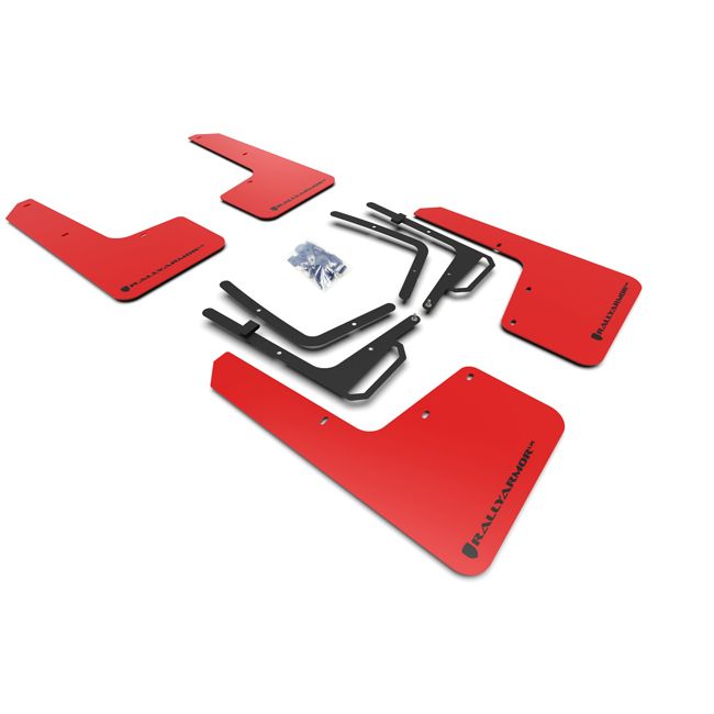 Rally Armor MF53-UR-RD/BLK - 2017-2019 Ford Raptor Raptor - Red Mud Flap/Black Logo