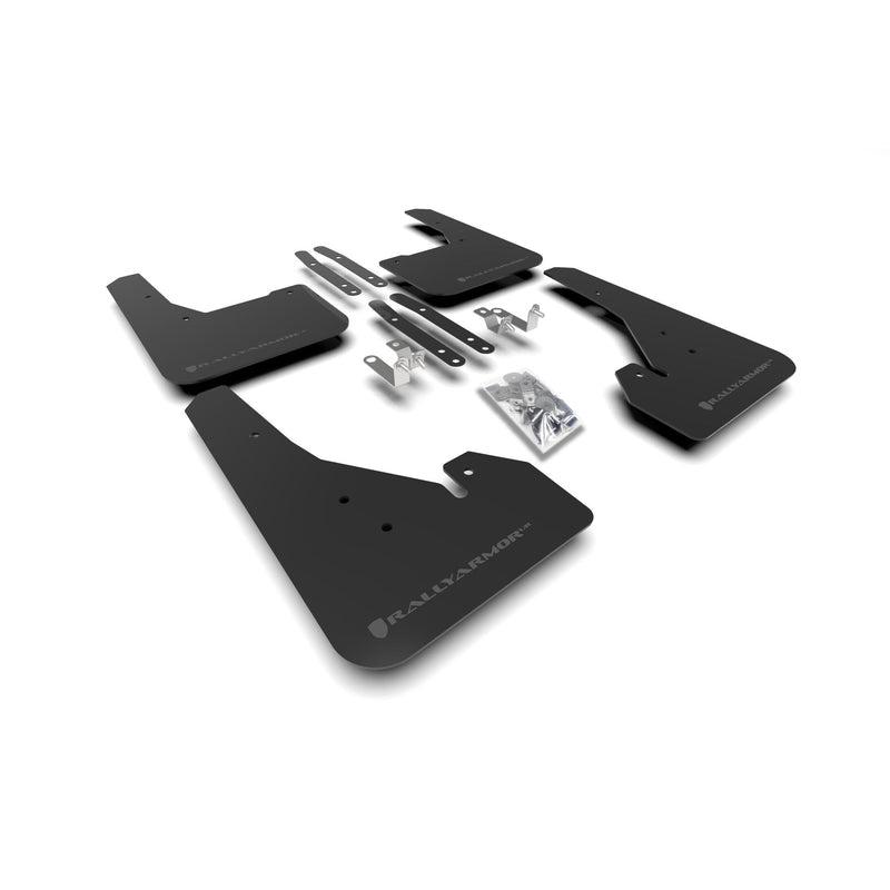 Rally Armor MF67-UR-BLK/GRY 2019-2020 Toyota Corolla Hatchback Black Mud Flap/Grey Logo