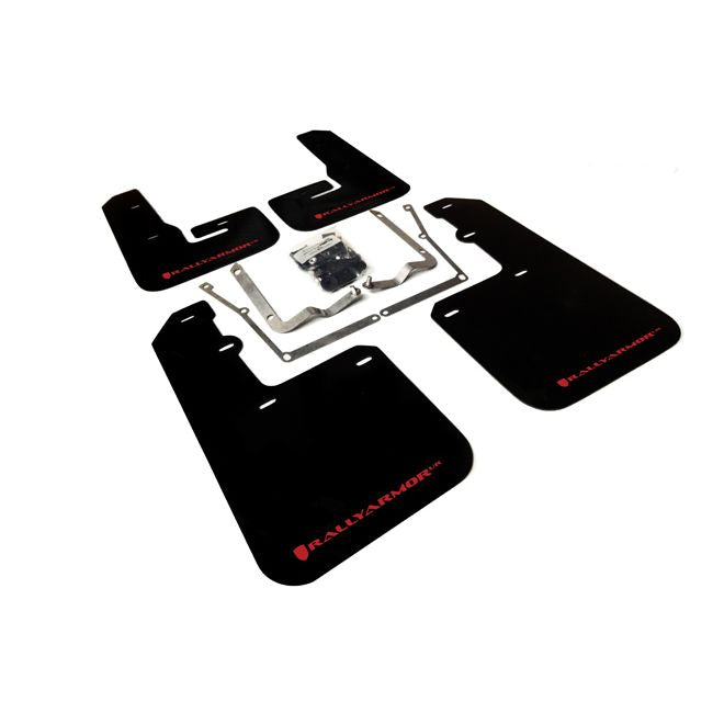 Rally Armor MF42-UR-BLK/RD - 2015-2019 Volkswagen Jetta - Black Mud Flap/Red Logo