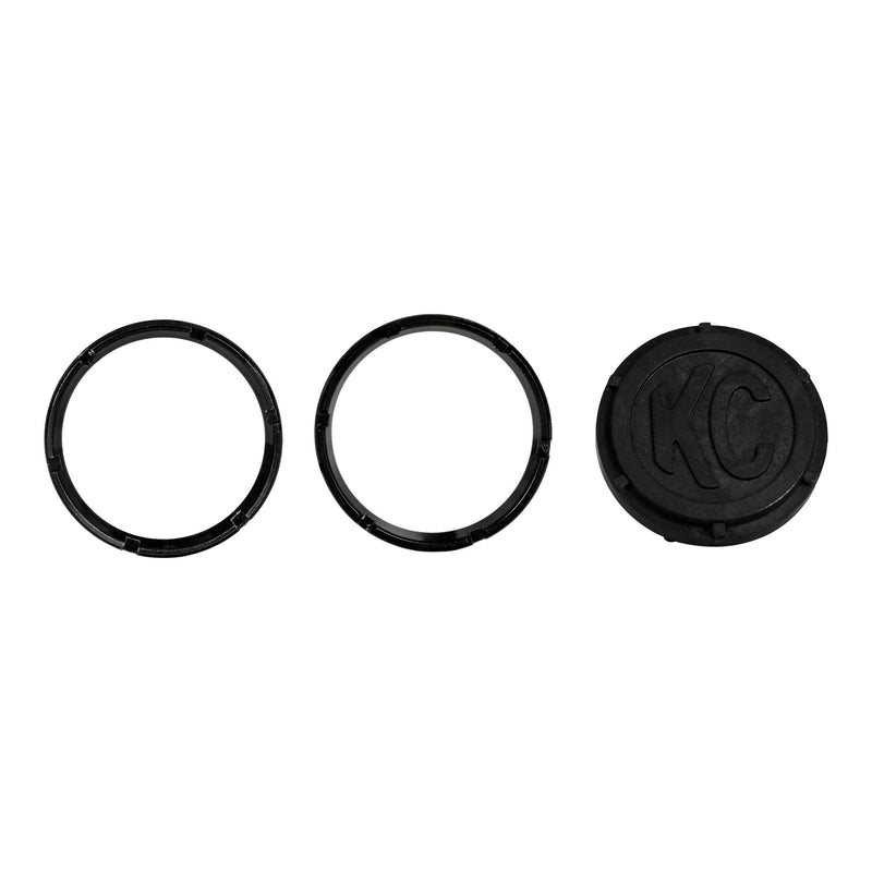 KC FLEX LED 2-Bezel Rings - ED Coated - Black