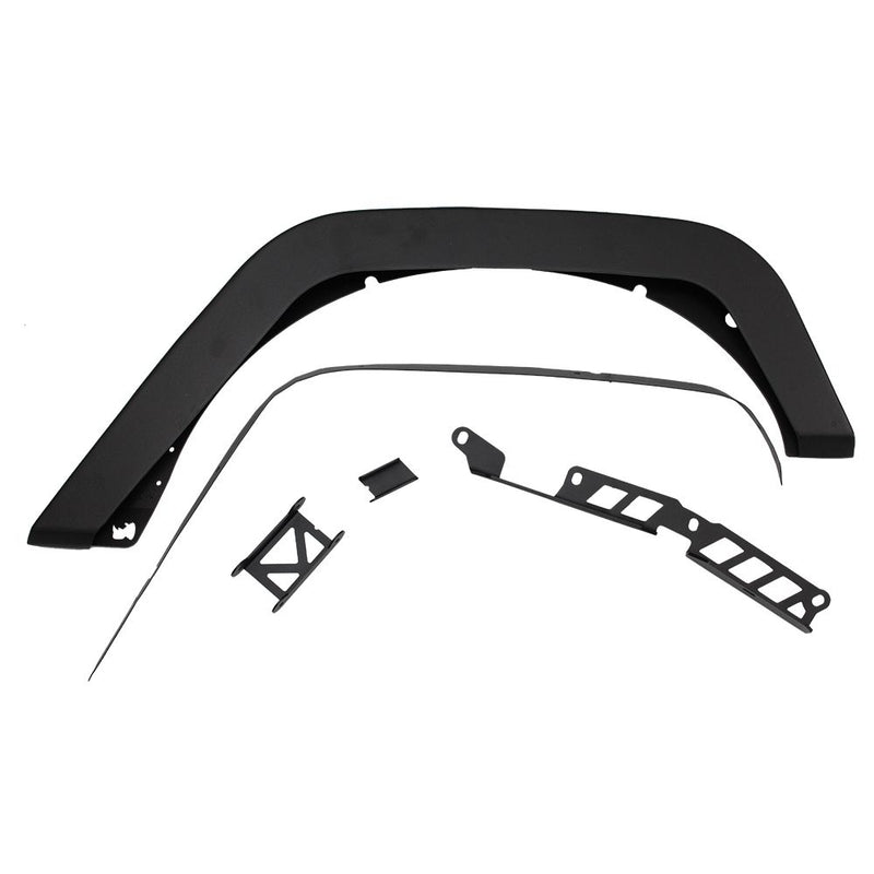 Go Rhino - 701132T - Pair of Trailline. 3in Wide Steel Rear Fenders for 2007-2018 Jeep JK Wrangler