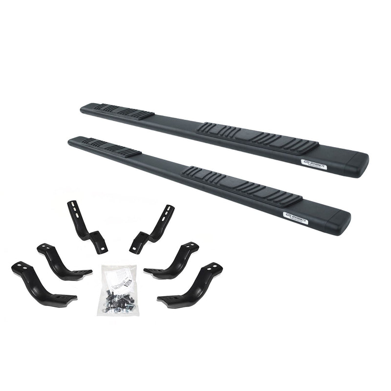 Go Rhino - 685451687T - 5in OE Xtreme Low Profile SideSteps Kit - 87in Long Textured black + Brackets