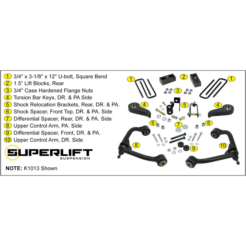 SUPERLIFT LIFT KIT 20-21 GM HD 3in K1013