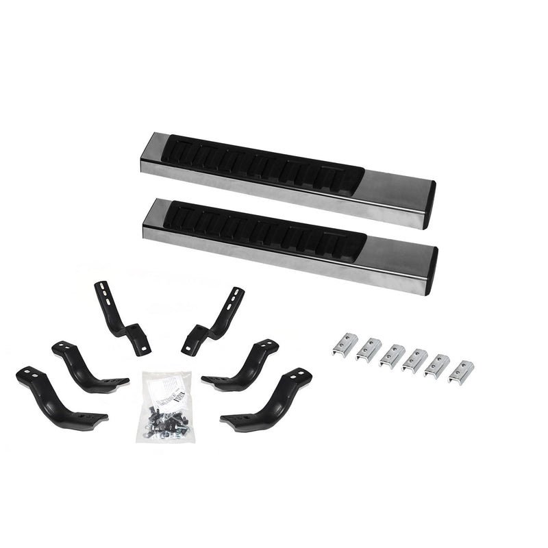 Go Rhino - 6862418052PS - 6in OE Xtreme II Stainless SideSteps Kit - 52in Long + Brackets