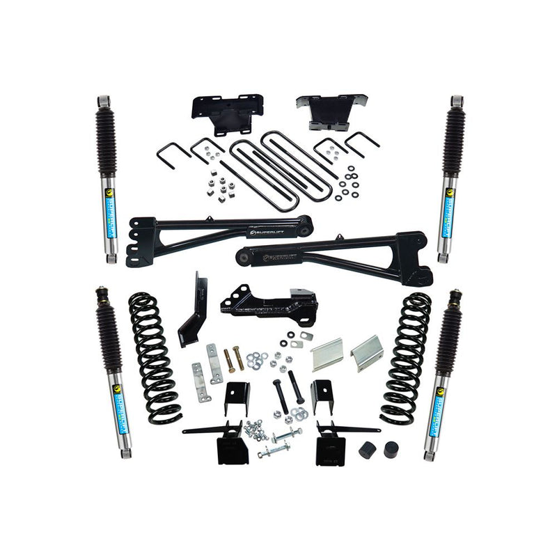 SUPERLIFT RAD ARM LIFT KIT FD F250/350 4WD DSL W/BLSTN SHOCKS 17-21 4in