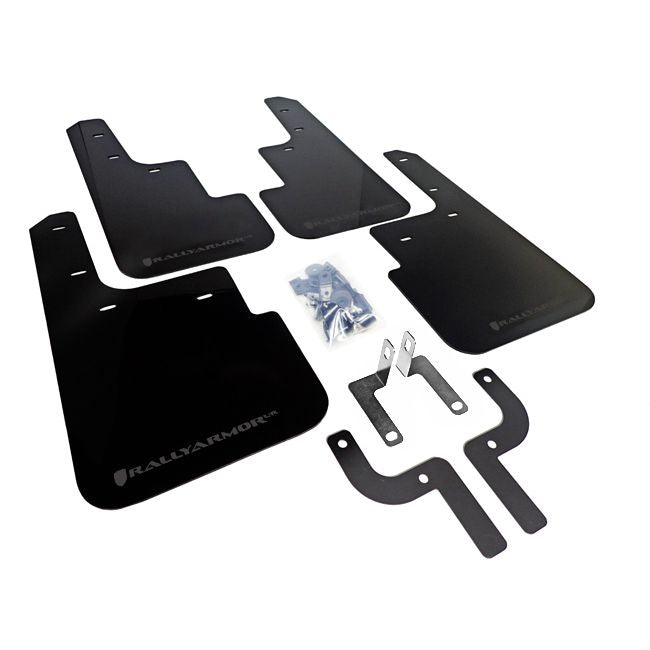 Rally Armor MF33-UR-BLK/GRY - 2010-2019 Mitsubishi Outlander Sport Outlander Sport/ASX/RVR - Black Mud Flap/Grey Logo