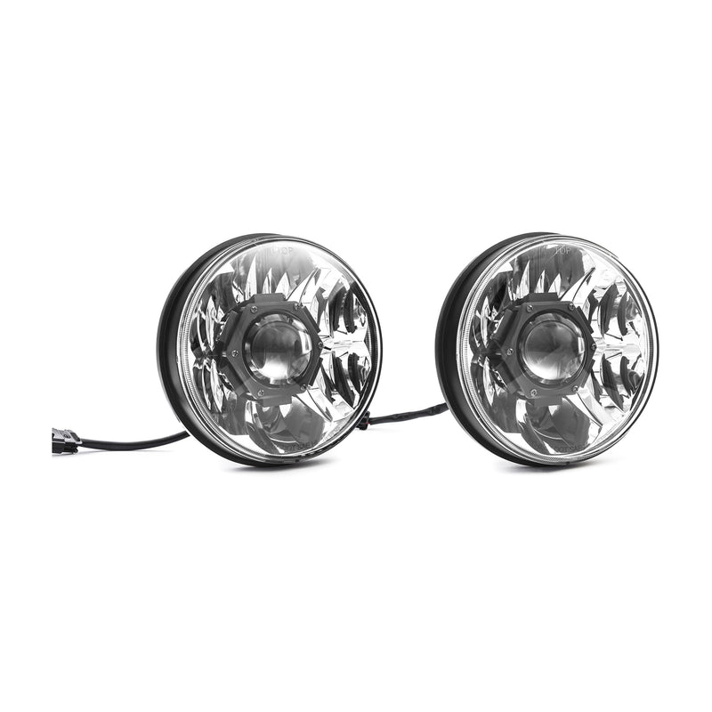 7" Gravity LED Pro - 2-Headlights - 40W Driving Beam - for 07-18 Jeep JK