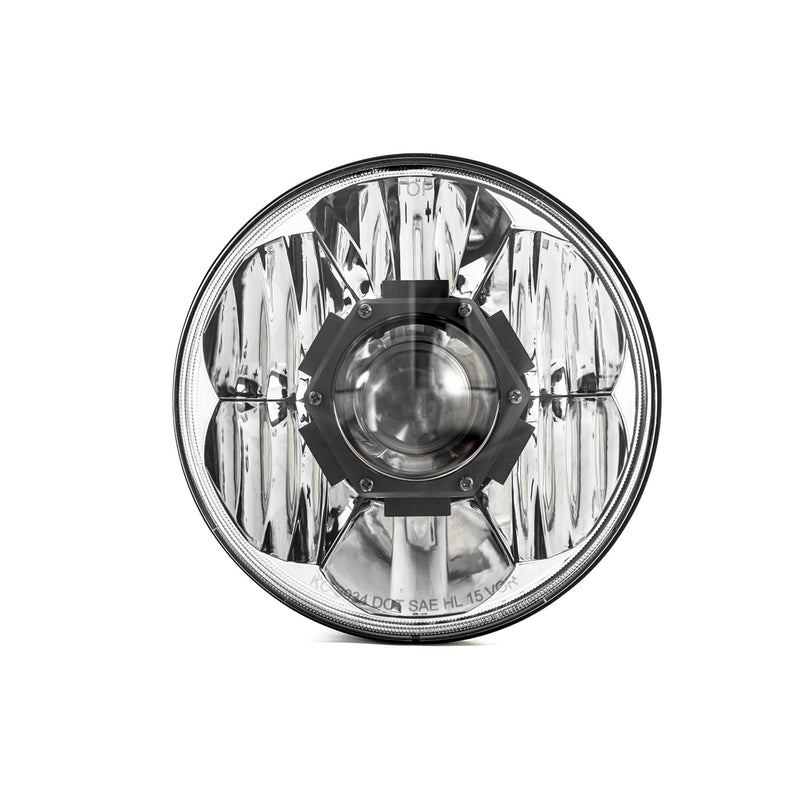 7" Gravity LED Pro - Single Headlight - SAE/ECE - 55W / 60W Driving Beam - Universal / 07-18 Jeep JK