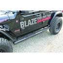 Go Rhino - 10473T - 1000 Series 4in Oval Side Steps Black Powdercoated 73in long