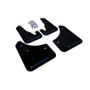 Rally Armor MF9-UR-BLK/BL - 2004-2009 Mazda 3 I/Mazdaspeed/S - Black Mud Flap/Blue Logo