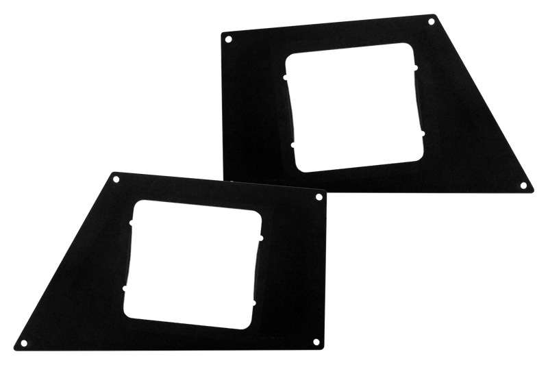 Go Rhino - 241733T - BR Front Light Plates (4in Square)