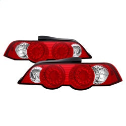( Spyder ) - LED Tail Lights - Red Clear