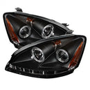 ( Spyder ) - Projector Headlights - Halogen Model Only ( Not Compatible With Xenon/HID Model ) - LED Halo - LED ( Replaceable LEDs ) - Black - High H1 (Included) - Low H1 (Included)