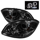 ( Spyder ) - Projector Headlights - LED Halo - LED ( Replaceable LEDs ) - Smoke - High H1 (Included) - Low H1 (Included)
