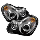 ( Spyder ) - Projector Headlights - Halogen Model Only ( Not Compatible With Xenon/HID Model ) - LED Halo - Black - High H1 (Included) - Low H7 (Included)