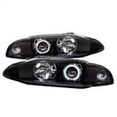 ( Spyder ) - Projector Headlights - CCFL Halo - Black - High H1 (Included) - Low H1 (Included)