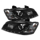 ( Spyder ) - Projector Headlights - DRL - Black - High H1 (Included) - Low H7 (Included)