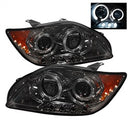 ( Spyder ) - Projector Headlights - LED Halo -Replaceable LEDs - Smoke - High H1 (Included) - Low 9006 (Not Included)